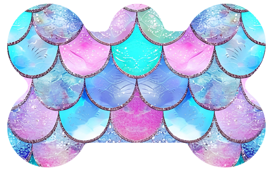 Colorful Fish Scales Tag