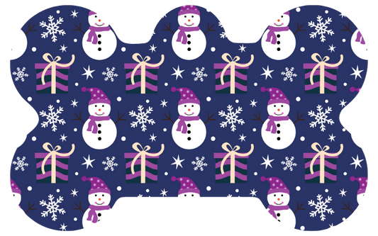 Snowman and Presents Tag