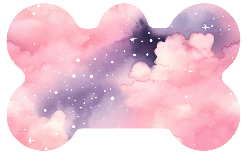 Pink Cloud Galaxy Tag