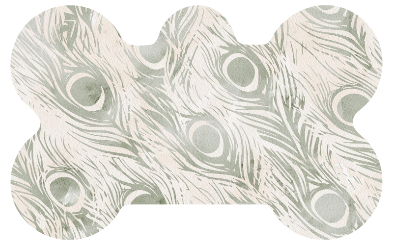 Peacock Feathers Tag