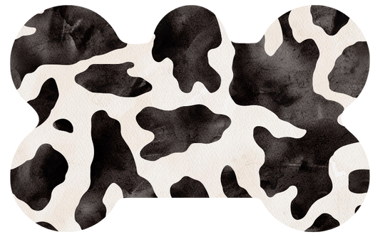 Vintage Cow Print Tag
