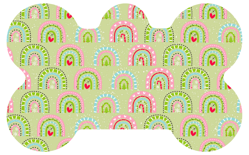 Christmas Rainbows Tag
