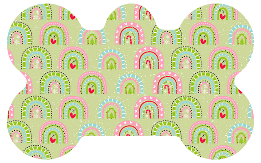 Christmas Rainbows Tag