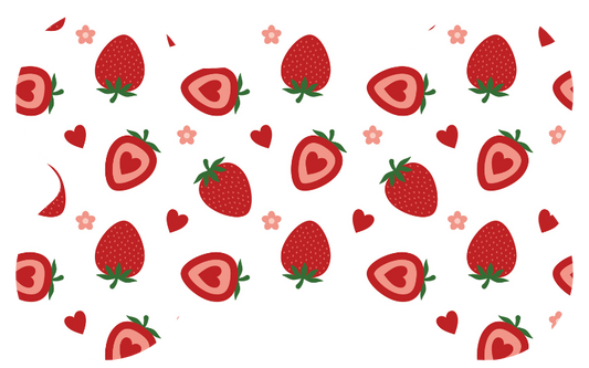 Strawberry Hearts Tag