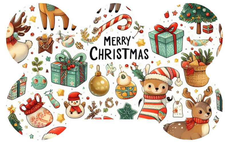 Merry Christmas Toys Tag