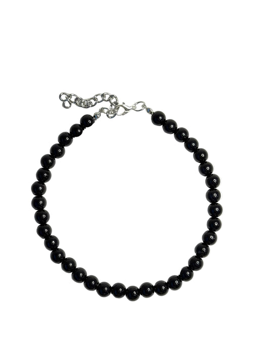 Black Bead Necklace