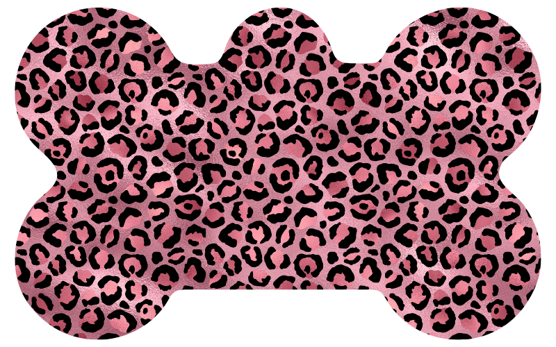 Pink Leopard Print Tag