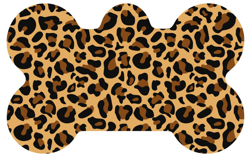 Dark Cheetah Print Tag