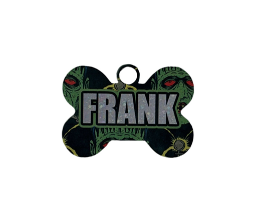 Frankenstein metal tag