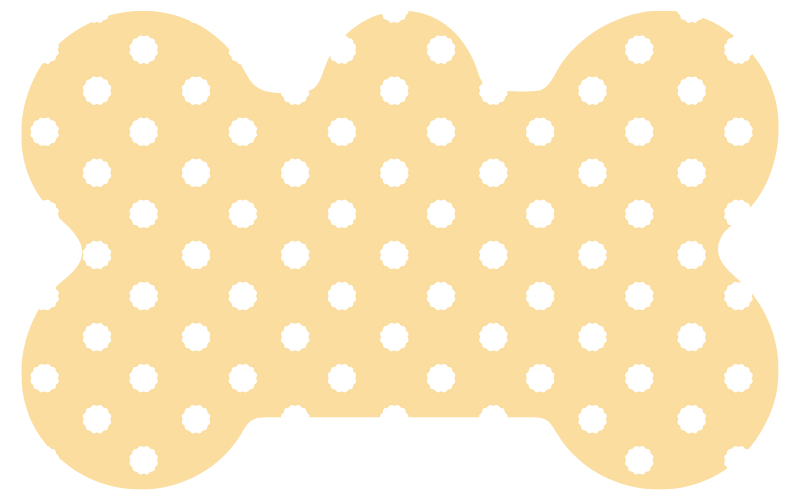 Yellow With White Polka Dots Tag