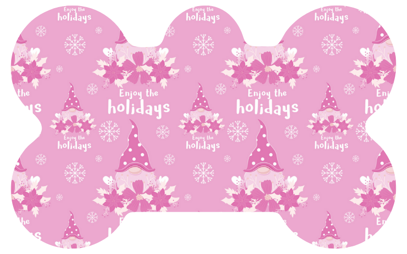 Pink Happy Holidays Tag