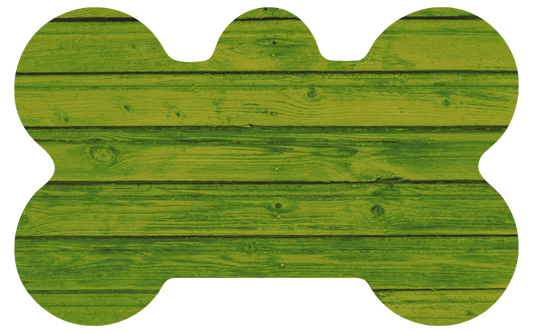 Lime Green Wood Tag