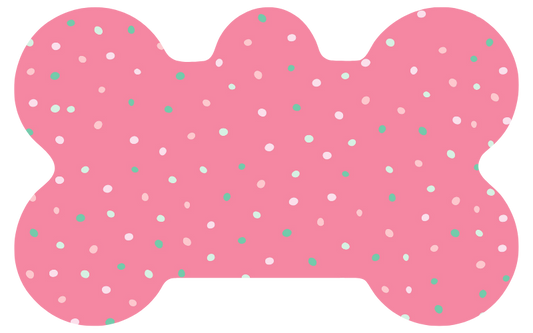 Pink With Multicolor Polka Dot Tag