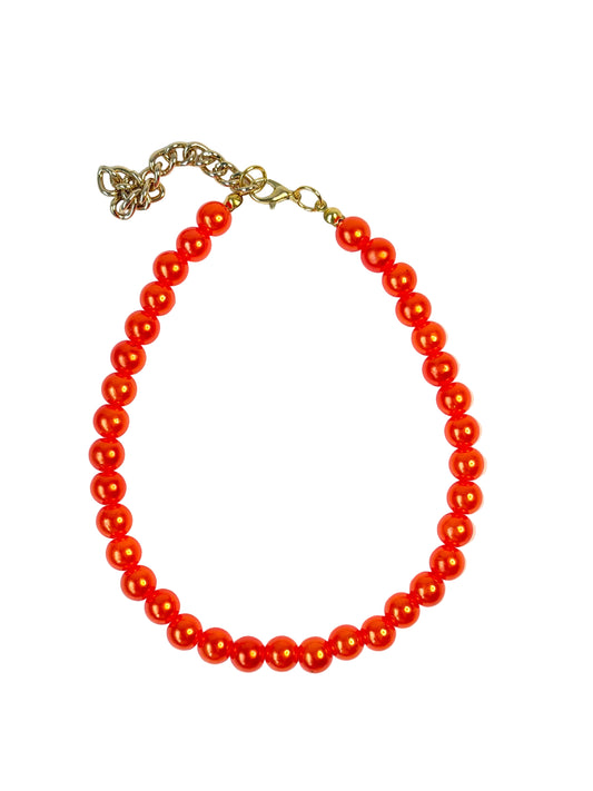Orange Bead Necklace