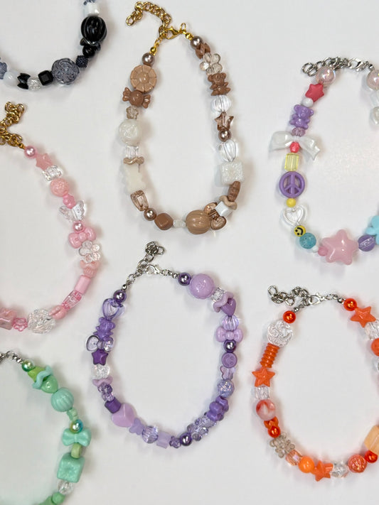 Colorful Bead Statement Necklaces