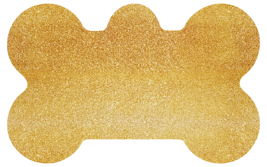 Ombré Gold Glitter Tag