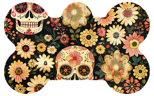 Day Of The Dead Skull Tag
