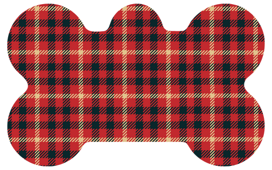 Black, Red & Tan Box Plaid Tag