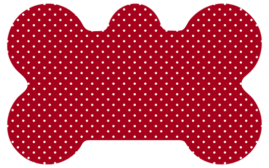 Red Tiny Polka Dot Tag