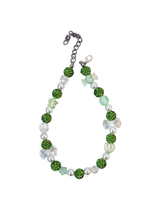 Green Spring Sparkles Necklace
