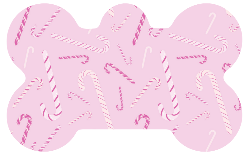 Pink Candy Canes Tag