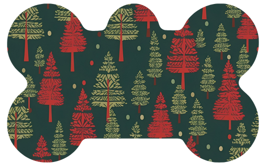 Green & Red Christmas Trees Tag