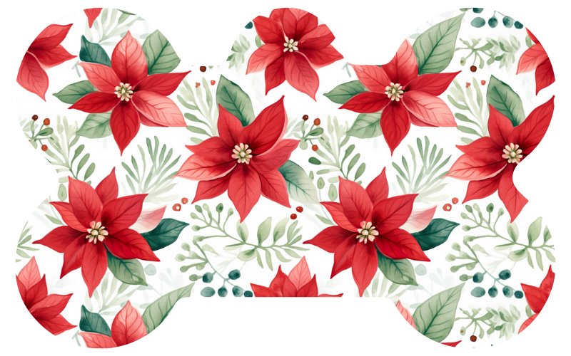 Christmas Flowers Tag