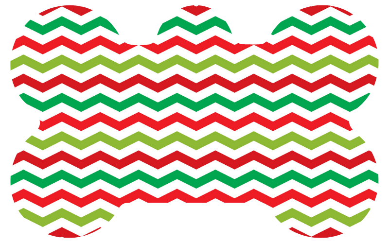 Christmas Zig Zag Tag