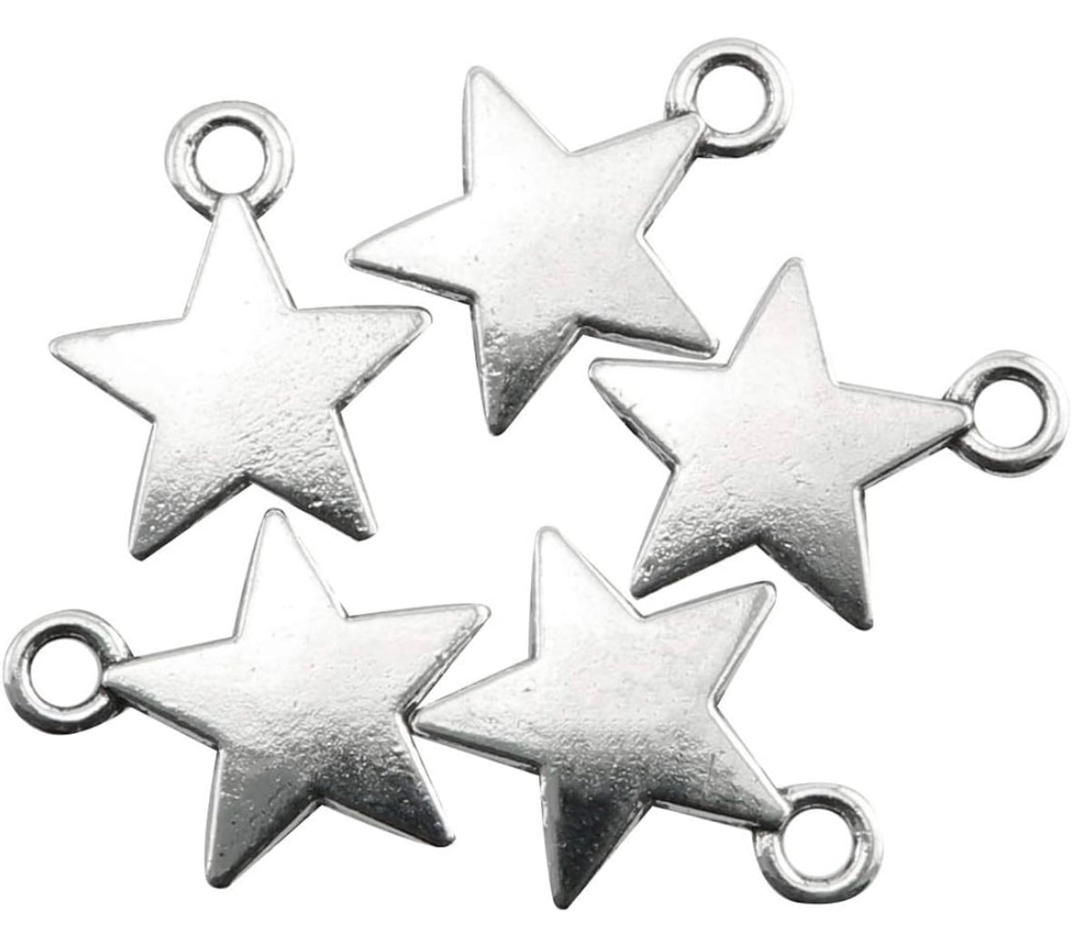 Silver metal star