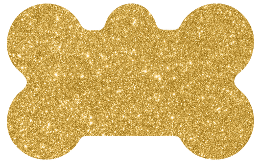 Gold Sand Glitter Tag