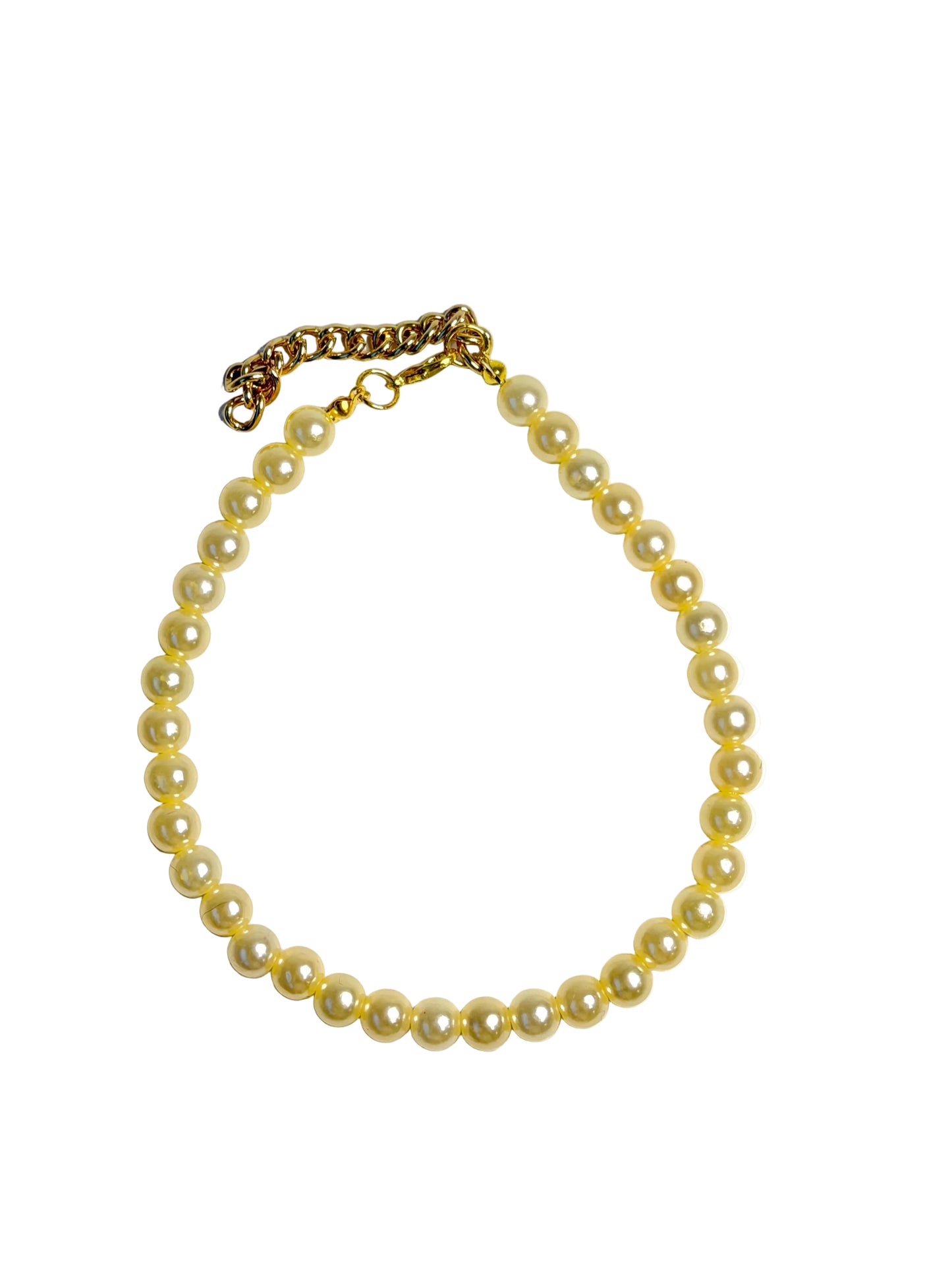Light Yellow Bead Necklace