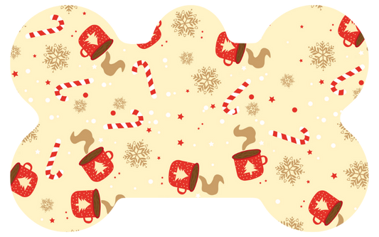 Cream Peppermint Hot Cocoa Tag