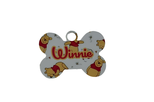 Winnie the Pooh metal tag