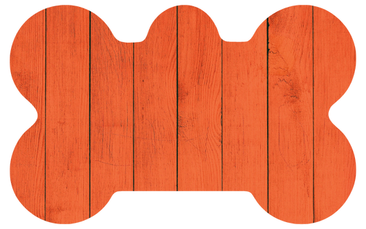 Orange Wood Tag