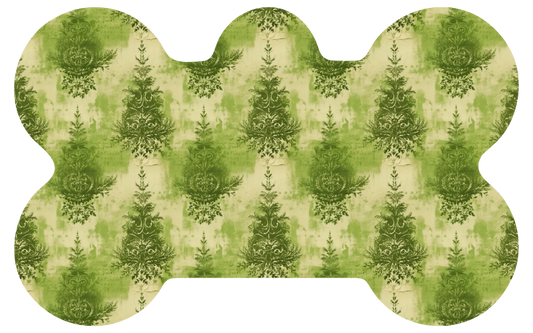 Green Chic Christmas Trees Tag