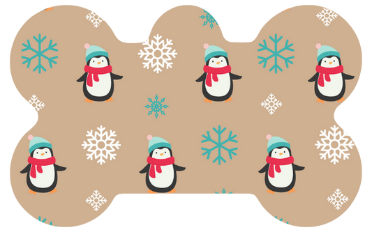 Snowflakes & Penguins Tag