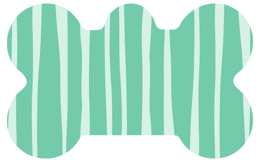 Teal Stripe Tag