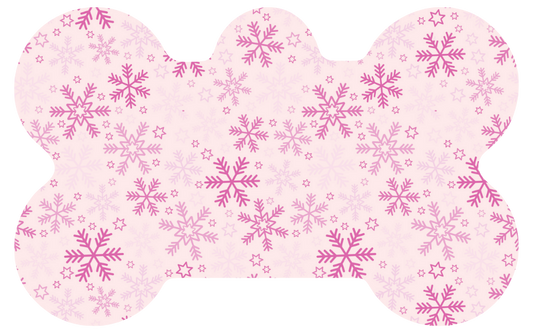 Pink Snowflakes Tag