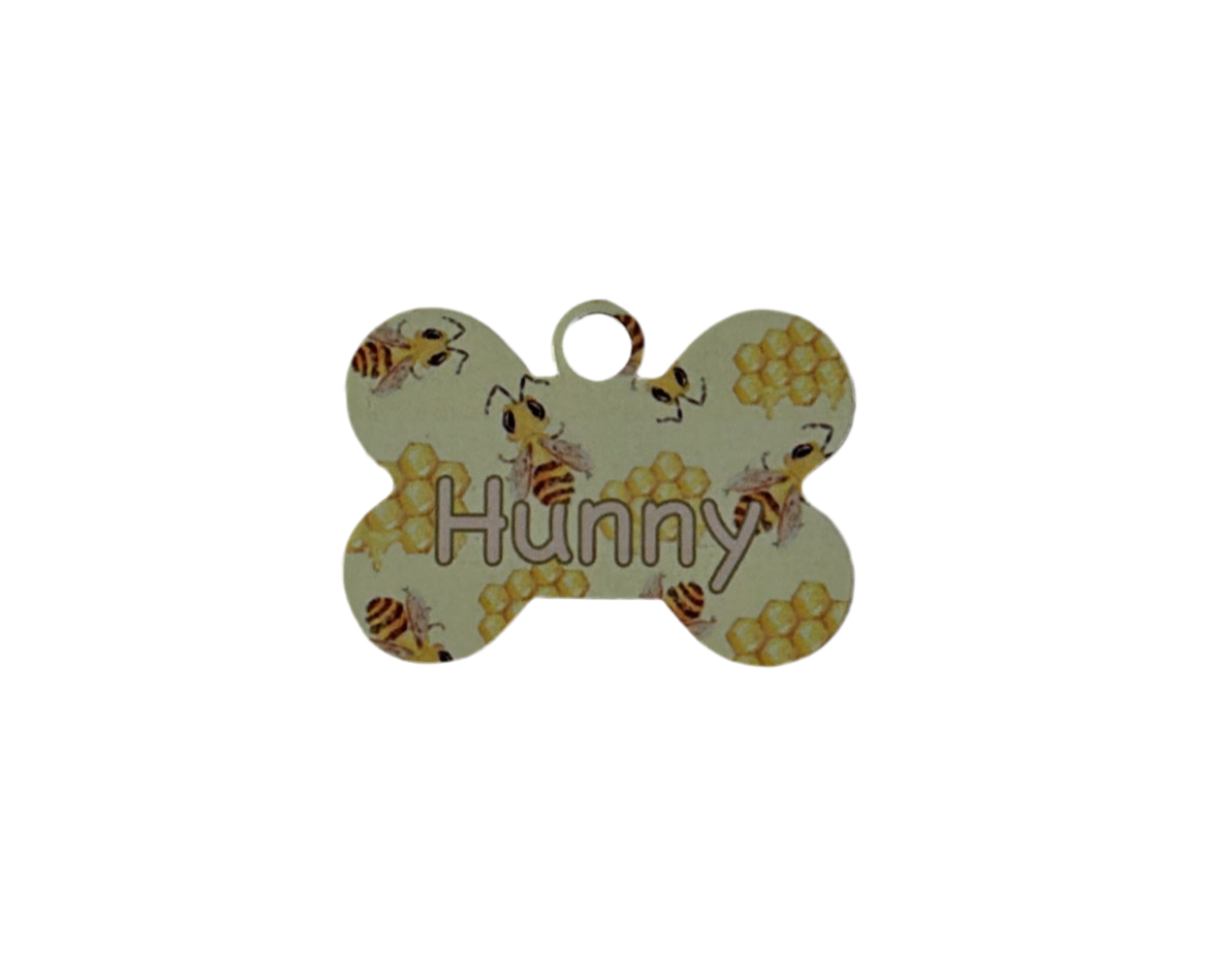 Honey bee metal tag