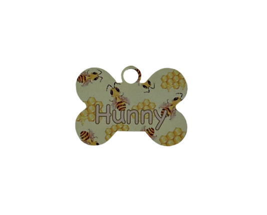 Honey bee metal tag