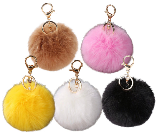 Puff Ball Keychain