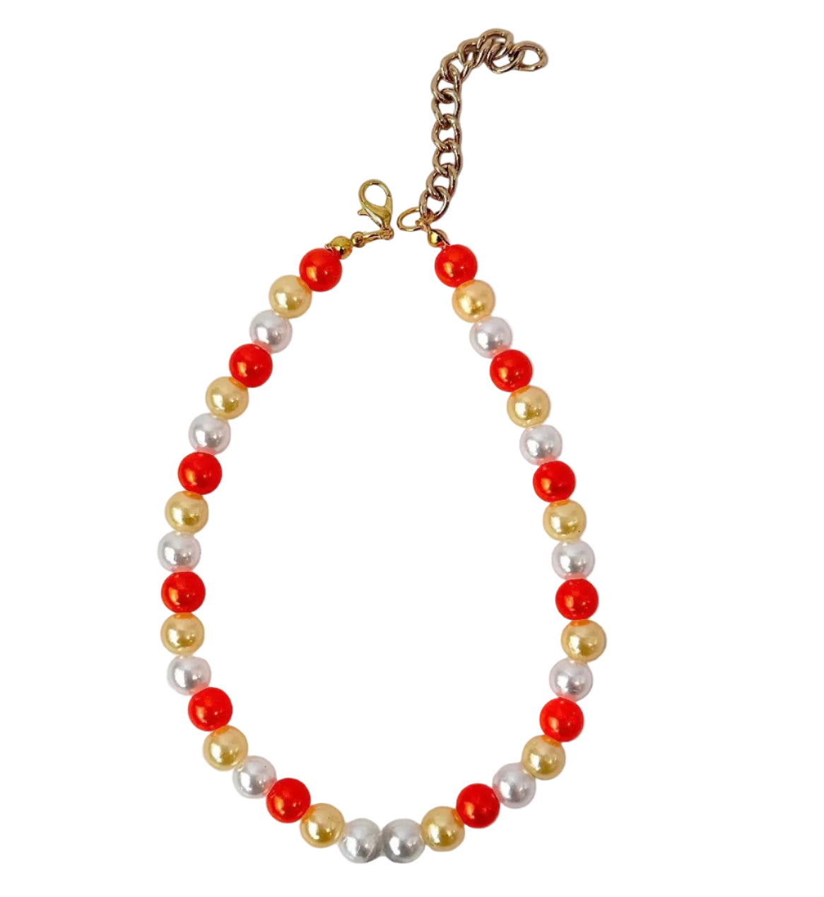Orange Yellow Combo Necklace