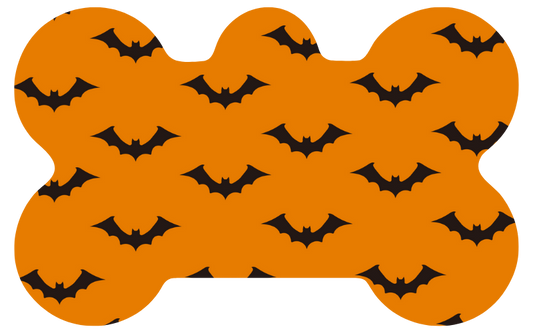 Black Bats Halloween Tag