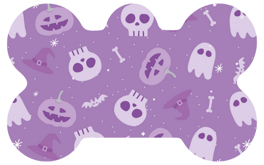Purple Fright Halloween Tag