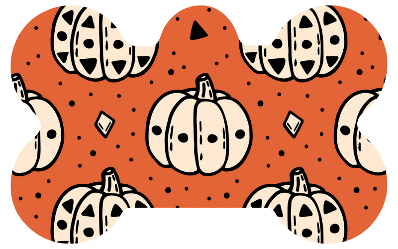 Polka Patch Halloween Tag