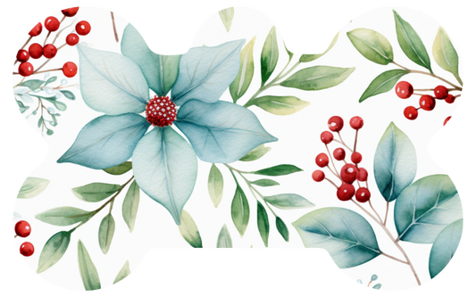 Christmas Flowers Tag