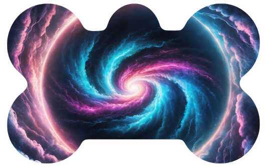 Cotton Candy Spiral Galaxy Tag