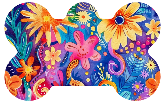 Retro Flower Tag