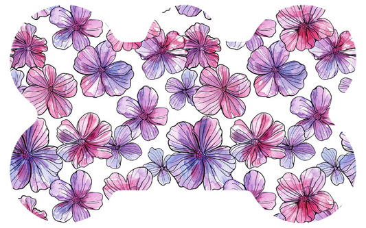 Pink & Purple Ombre Flower Tag