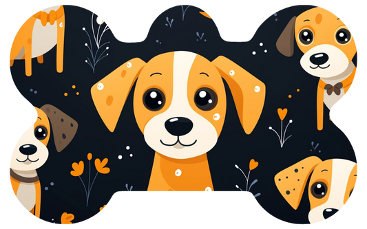 Puppies With Flowers Tag
